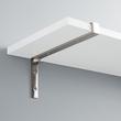 10" Gehler Solid Brass Shelf Bracket - Brushed Nickel, , large image number 0