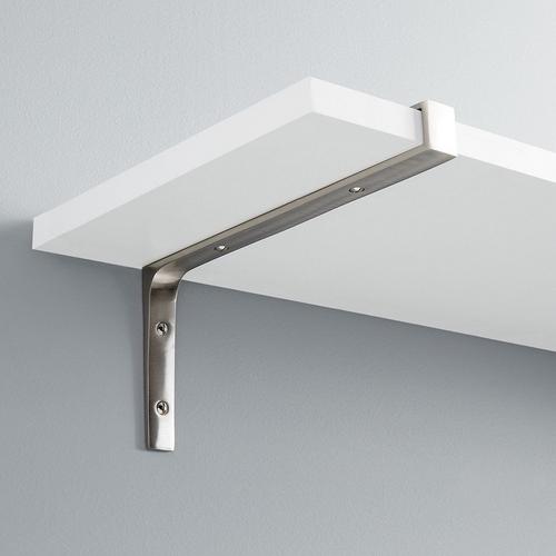 Gehler Solid Brass Shelf Bracket in Polished Nickel