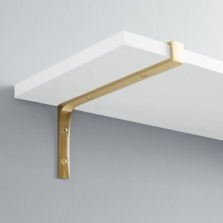 Gehler Solid Brass Shelf Bracket