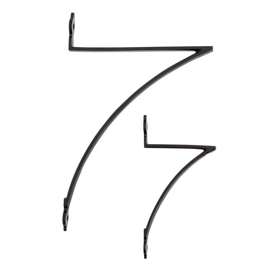 Wicker Style Solid Brass Shelf Bracket Antique Brass Signature Hardware