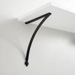 8" Keeton Cast Iron Shelf Bracket - Black Powder Coat, , large image number 0