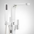 Hibiscus Freestanding Tub Faucet with Hand Shower - Chrome, , large image number 1