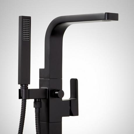 Hibiscus Freestanding Tub Faucet with Hand Shower