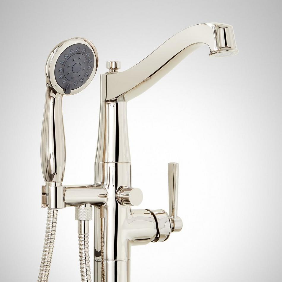 Pendleton Freestanding Tub Faucet with Hand Shower - Polished Nickel, , large image number 1