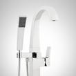 Vilamonte Freestanding Tub Faucet with Hand Shower and Rough-In Valve with Stops - Chrome, , large image number 1