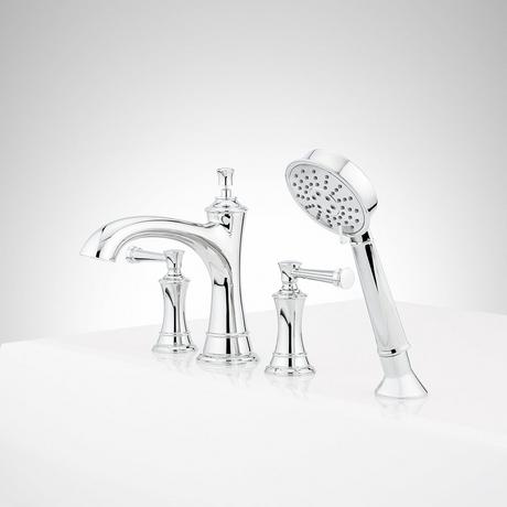 Beasley 4-Hole Roman Tub Faucet and Hand Shower