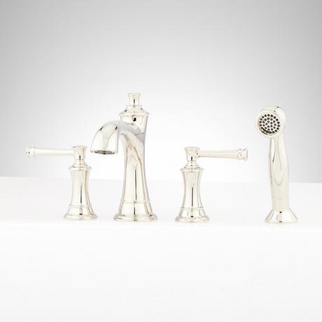 Beasley 4-Hole Roman Tub Faucet and Hand Shower