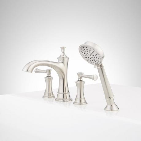 Beasley 4-Hole Roman Tub Faucet and Hand Shower