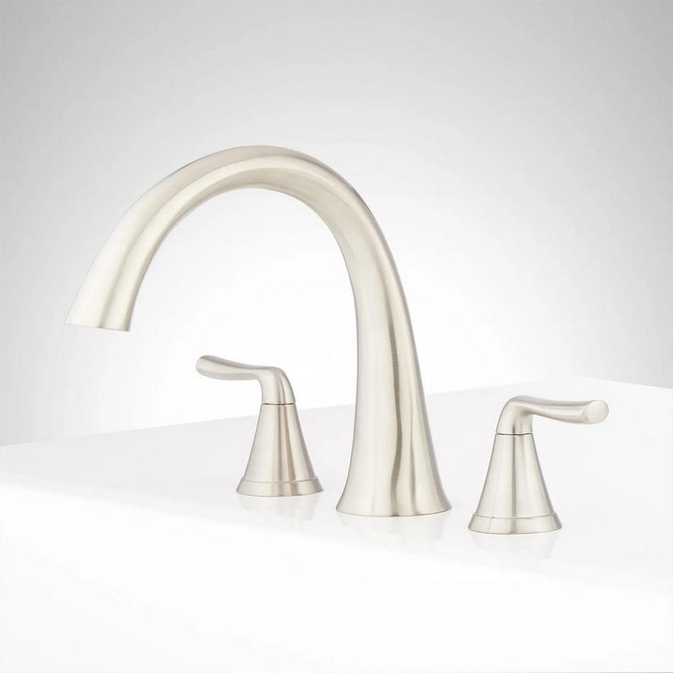 Provincetown 3-Hole Roman Tub Faucet - With Rough-In Valve - Brushed Nickel, , large image number 1