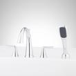 Provincetown 4-Hole Roman Tub Faucet and Hand Shower with Rough-In Valve - Chrome, , large image number 0