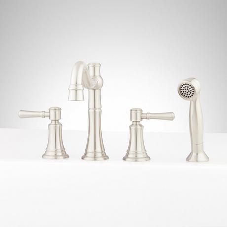 St. Martin 4-Hole Roman Tub Faucet and Hand Shower