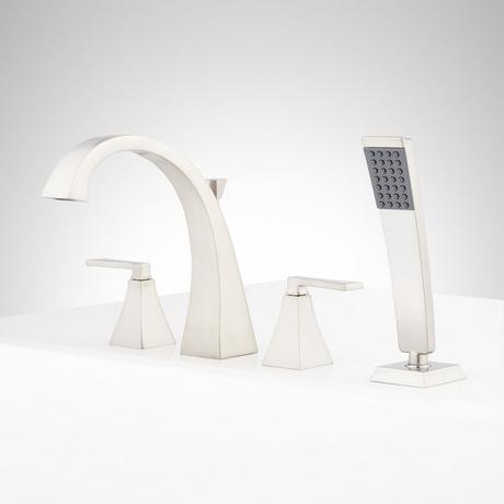 Vilamonte 4-Hole Roman Tub Faucet and Hand Shower