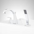 Vilamonte 4-Hole Roman Tub Faucet and Hand Shower - Without Rough-In Valve - Chrome, , large image number 1