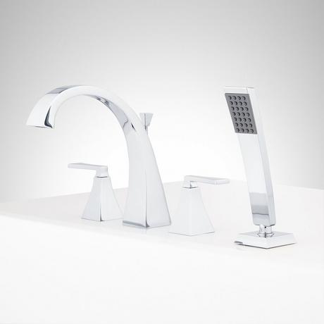 Vilamonte 4-Hole Roman Tub Faucet and Hand Shower