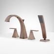 Vilamonte 4-Hole Roman Tub Faucet and Hand Shower - Without Rough-In Valve - Oil Rubbed Bronze, , large image number 1