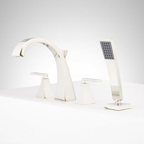 Vilamonte 4-Hole Roman Tub Faucet and Hand Shower