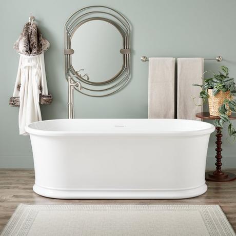 66" Halliford Acrylic Freestanding Tub