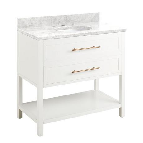 36" Robertson Vanity for Undermount Sink - Bright White