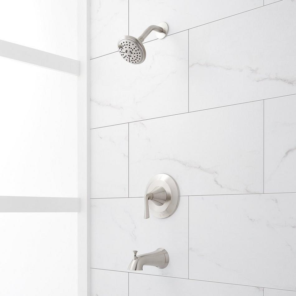Provincetown Pressure Balance Tub and Shower System - Brushed Nickel, , large image number 0