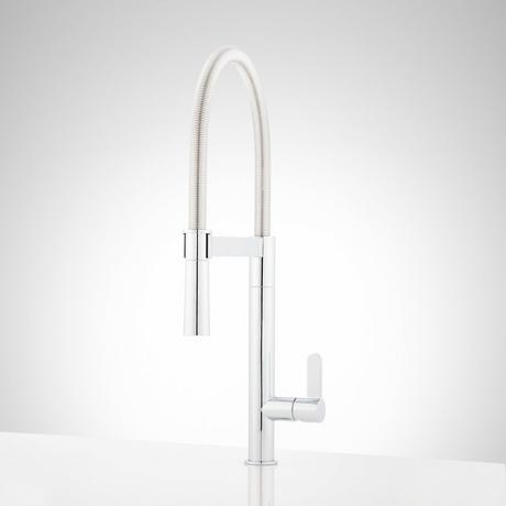 Ocala Single-Hole Kitchen Faucet with Pull-Down Spring Spout