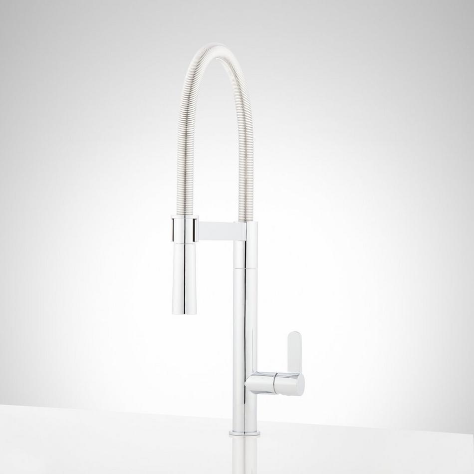 Ocala Single-Hole Kitchen Faucet with Pull-Down Spring Spout, , large image number 2