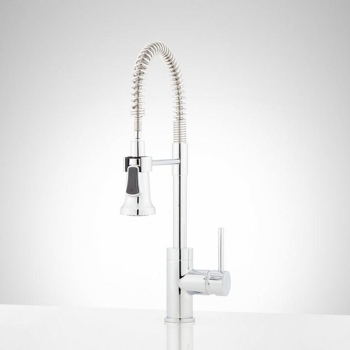 19" Presidio Kitchen Faucet with Pull-Down Spring Spout in Chrome