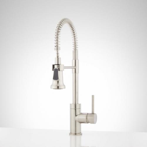 19" Presidio Kitchen Faucet with Pull-Down Spring Spout - Stainless Steel