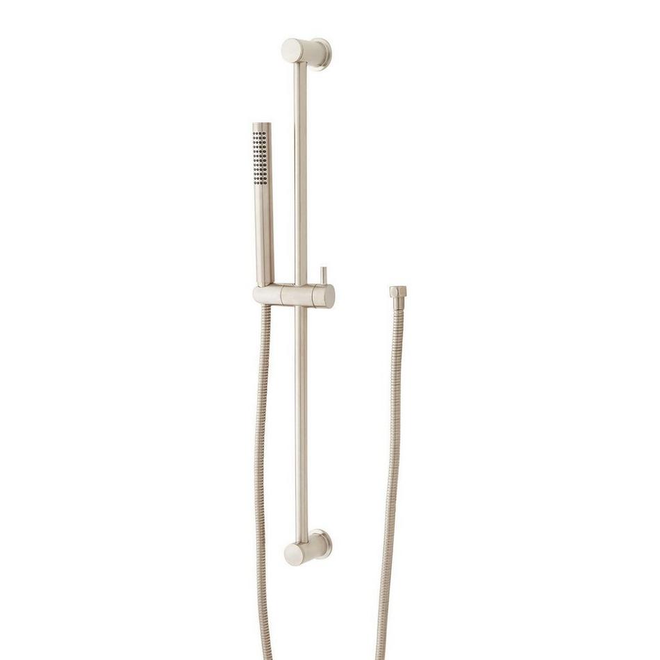 Contemporary Tubular Hand Shower and Slide Bar with Hose, , large image number 1
