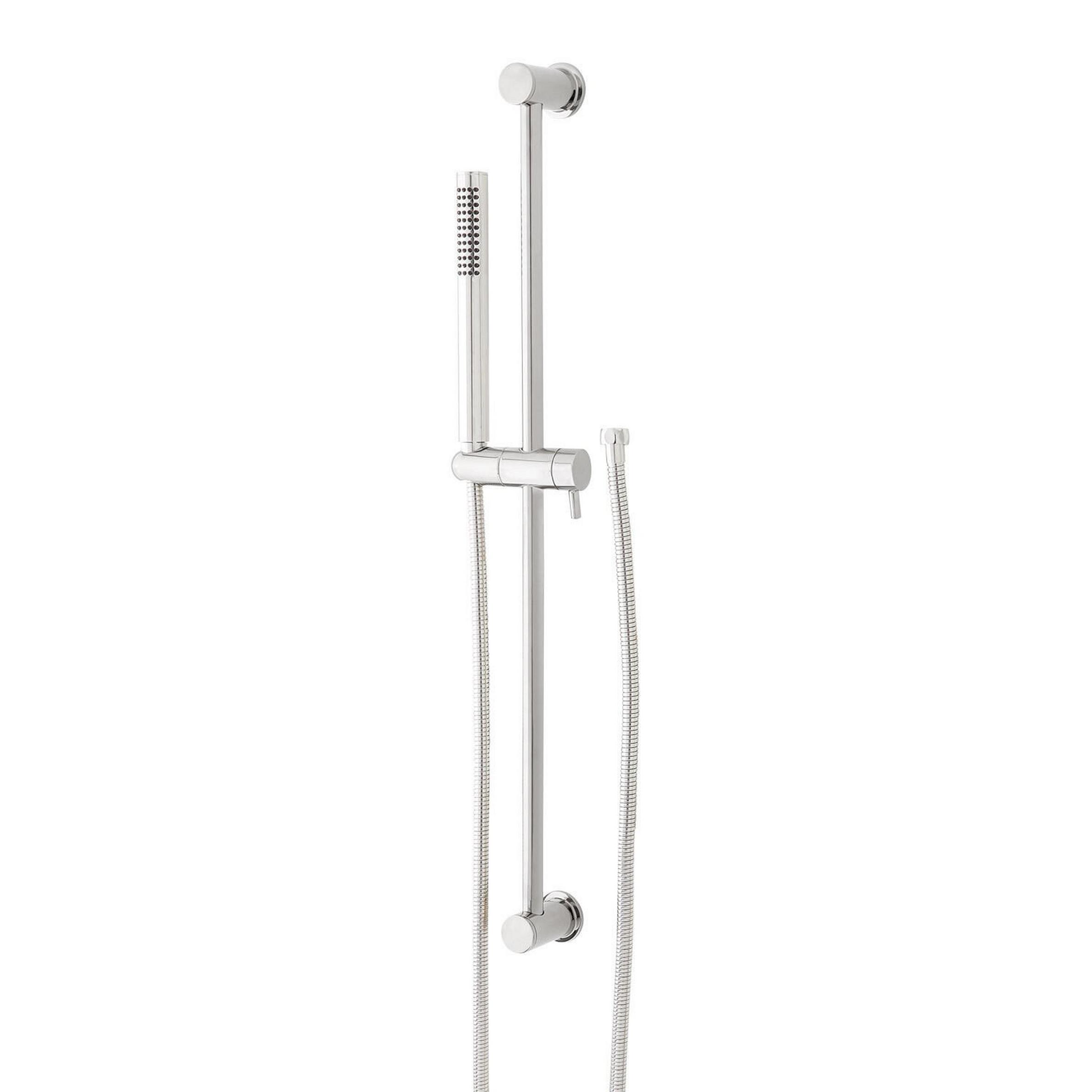 Contemporary Tubular Hand Shower and Slide Bar with Hose Signature