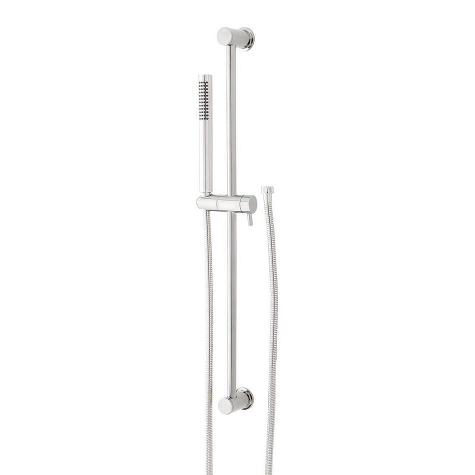 Contemporary Tubular Hand Shower and Slide Bar with Hose, , large image number 2