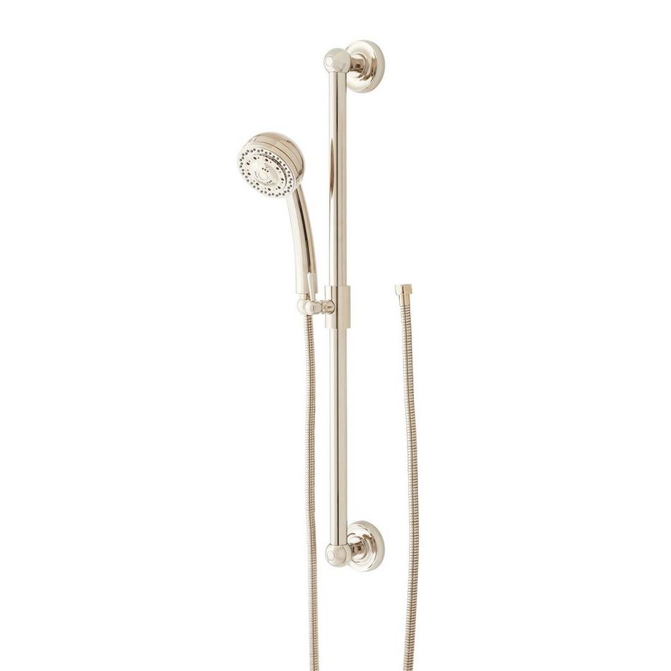 30" Traditional Multifunction Hand Shower and Slide Bar - Polished Nickel, , large image number 0