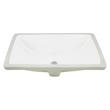 49"x 22" 3cm Quartz Vanity Top for Rectangular Undermount Sink - Arctic White - White Porcelain Sink, , large image number 1