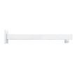Modern Square Wall-Mount Shower Arm with Flange, , large image number 1
