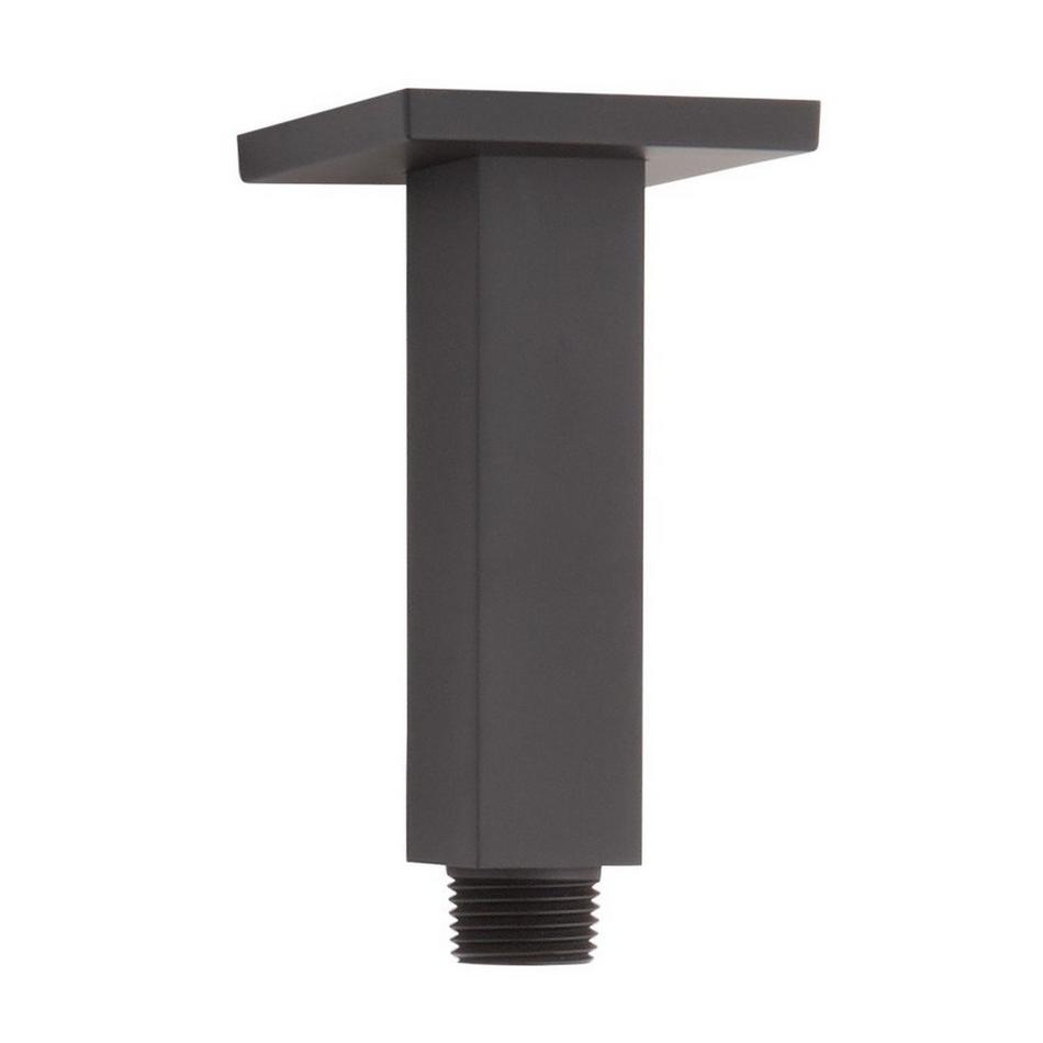 4" Square Ceiling-Mount Shower Arm - Matte Black, , large image number 0