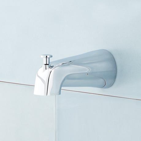 Alcove Tub Drain & Trip Lever Overflow Cover - Chrome | Signature Hardware