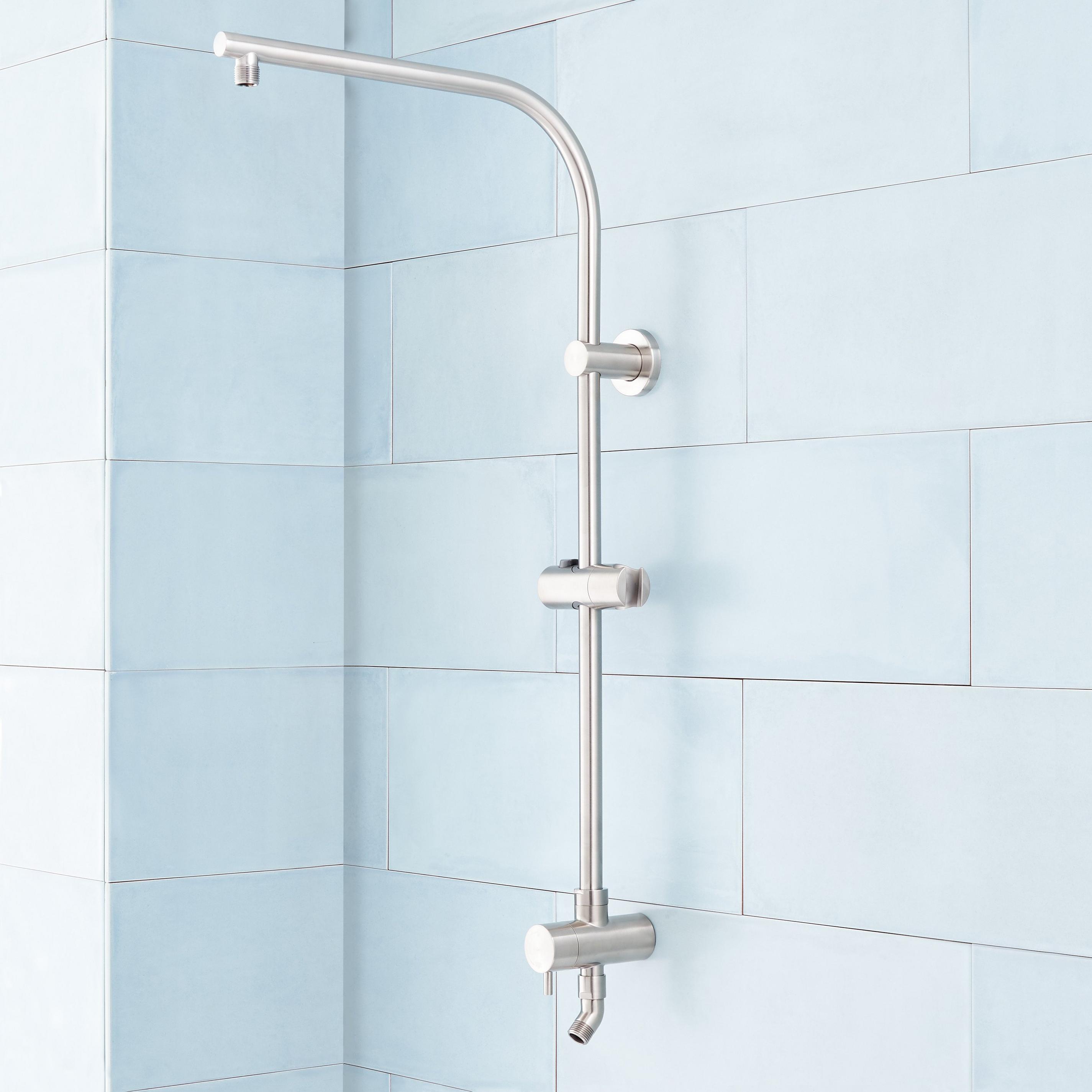 Retrofit Exposed Pipe Shower Rail Signature Hardware
