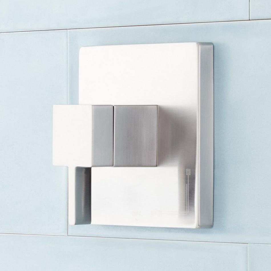 Rigi Pressure Balance Tub and Shower Set Trim - Brushed Nickel, , large image number 2