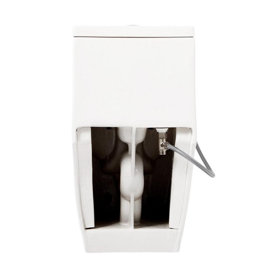 Sitka One-Piece Elongated Skirted Toilet with Aldridge Bidet Seat - White, , large image number 4