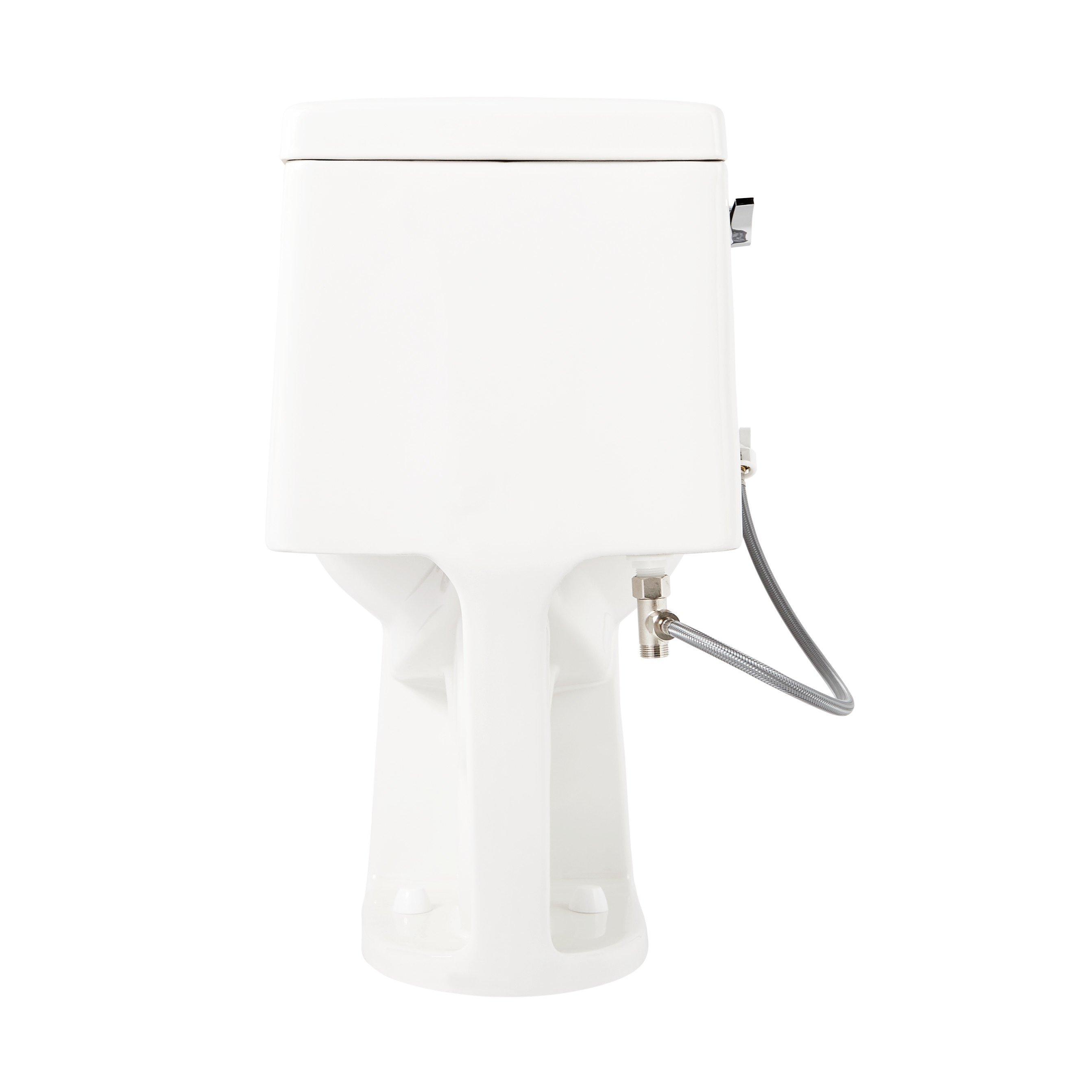 Sarasota One-Piece Elongated Toilet with Aldridge Bidet Seat