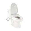 Sarasota One-Piece Elongated Toilet with Aldridge Bidet Seat - White, , large image number 2