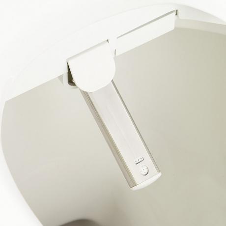 Sarasota One-Piece Elongated Toilet with Aldridge Bidet Seat - White