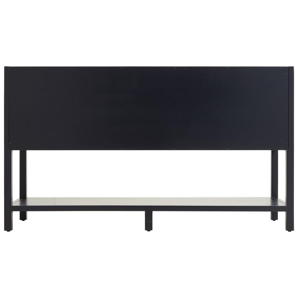 60" Robertson Mahogany Console Double Vanity for Rectangular Undermount Sinks - Midnight Navy Blue, , large image number 6