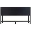 60" Robertson Mahogany Console Double Vanity for Rectangular Undermount Sinks - Midnight Navy Blue, , large image number 6