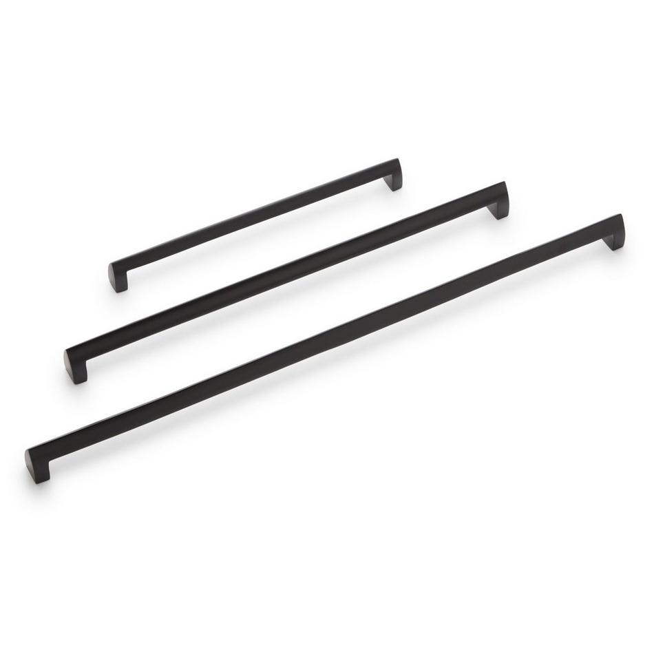 17-3/4" Rindahl Solid Brass Appliance Pull - Matte Black, , large image number 2