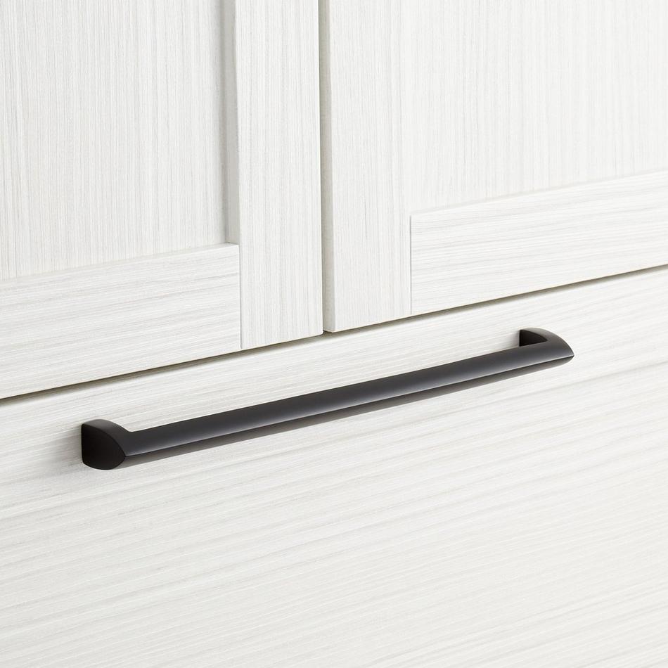 11-7/8? Rindahl Solid Brass Appliance Pull - Matte Black, , large image number 0