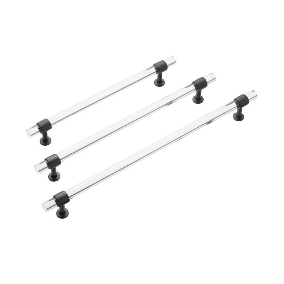 18" Beryn Acrylic Appliance Pull - Matte Black, , large image number 1