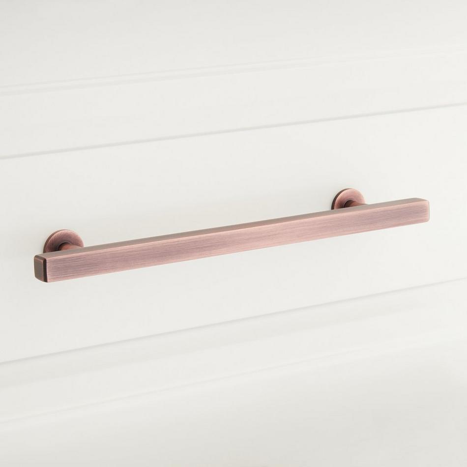 8" Diehl Adjustable Brass Cabinet Pull - Antique Copper, , large image number 0