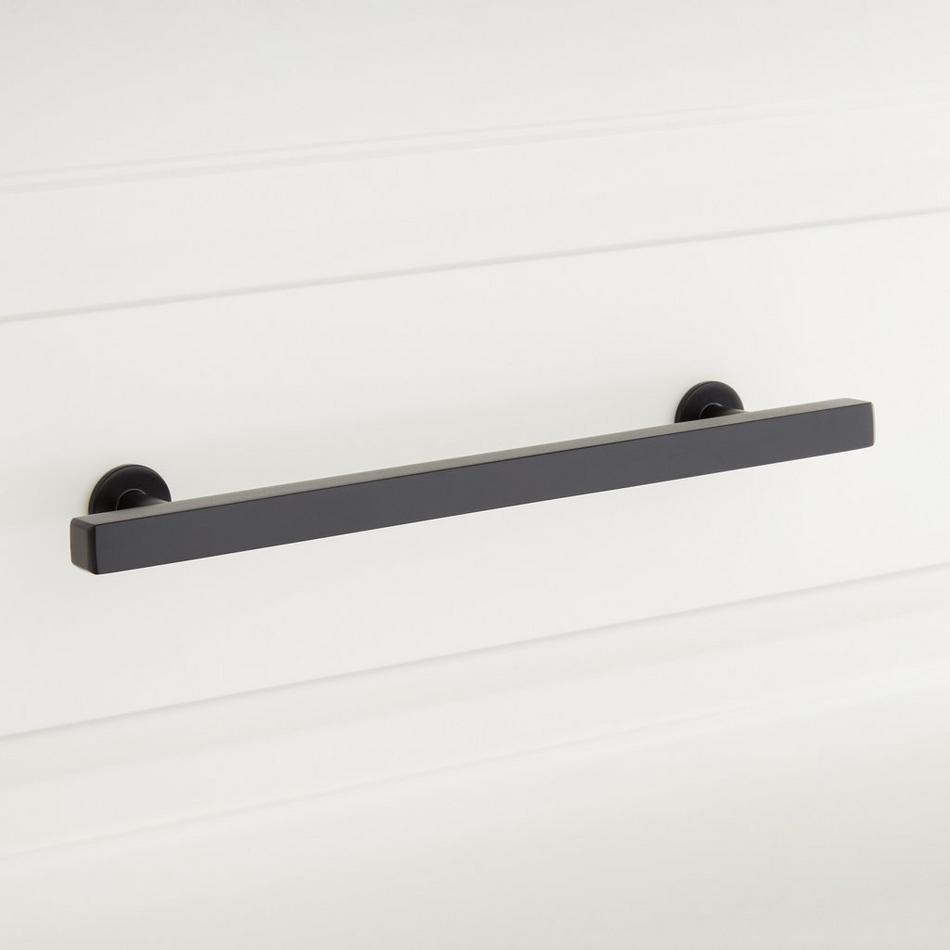 10" Diehl Adjustable Brass Cabinet Pull - Matte Black, , large image number 0