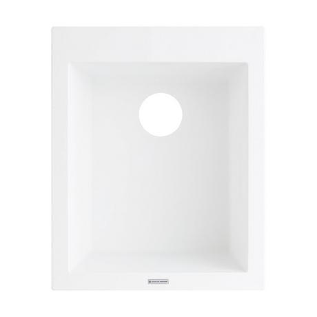 16" Holcomb Drop-In  Granite Composite Sink - Cloud White