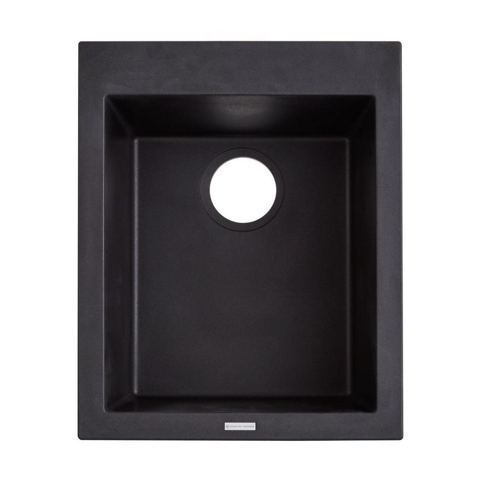 16" Holcomb Drop-In Granite Composite Sink - Black, , large image number 4